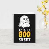 Dit Is Boo Sheet T Shirt Grappige Geest Spokenfees Kaart (Gele Bloem)