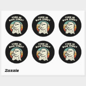 Dit Is Boo Vel Geest  Ronde Sticker (Vel)