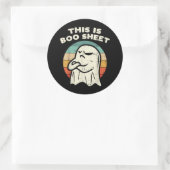 Dit Is Boo Vel Geest  Ronde Sticker (Tas)