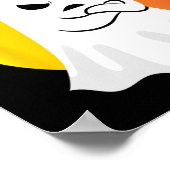 Dit is BOOSheet Ghost Retro Halloween Costuum Poster (Hoek)