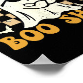 Dit is Boosheet Ghost Retro Halloween Kostuum Mann Poster (Hoek)