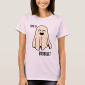 Dit is BooSheet Halloween Pun T-shirt (Voorkant)