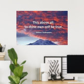 "Dit is bovenal voor zichzelf waar" Poster (Thuiskantoor)