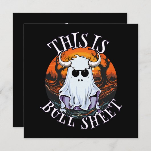 Dit is bull sheet - grappig boek blad (Voorkant / Achterkant)