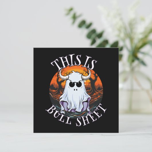 Dit is bull sheet - grappig boek blad (Staand voorkant)