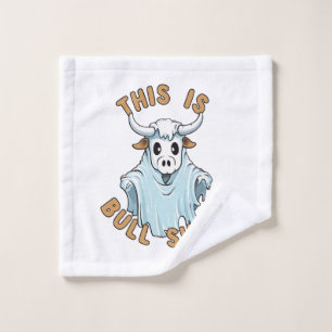 Dit is bull sheet - grappig boek blad washandje