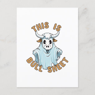 Dit is bull sheet - grappige boo sheet informatiekaartje