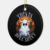 Dit is bullshit - grappige boe sheet keramisch ornament (Links)