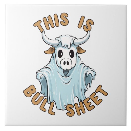 Dit is bullshit - grappige boe sheet tegeltje (Voorkant)