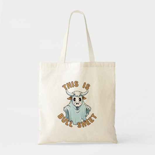 Dit is bullshit - grappige boe sheet tote bag (Voorkant)