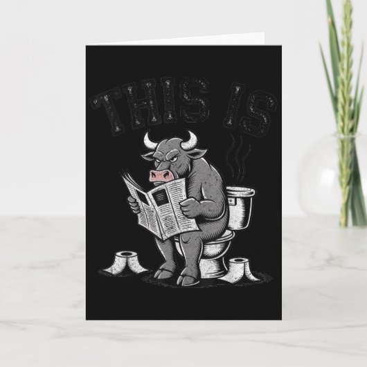 Dit Is Bullshit Sarcastisch Grappig  Kaart (Voorkant)