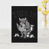 Dit Is Bullshit Sarcastisch Grappig  Kaart (Gele Bloem)