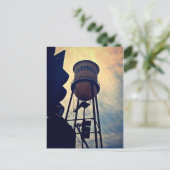 Dit is Campbell CA, Campbell Water Tower Briefkaar Briefkaart (Staand voorkant)