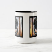 Dit is Campbell CA, historische Ansley House Knock Tweekleurige Koffiemok (Center)