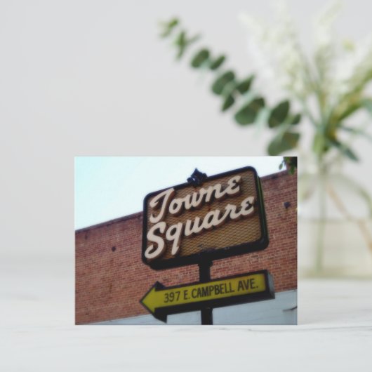 Dit is Campbell CA, Old Campbell Signage Briefkaar Briefkaart (Staand voorkant)