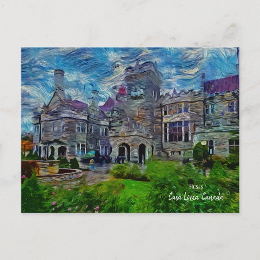 Dit is Casa Loma, Toronto, Canada Briefkaart (Voorkant)