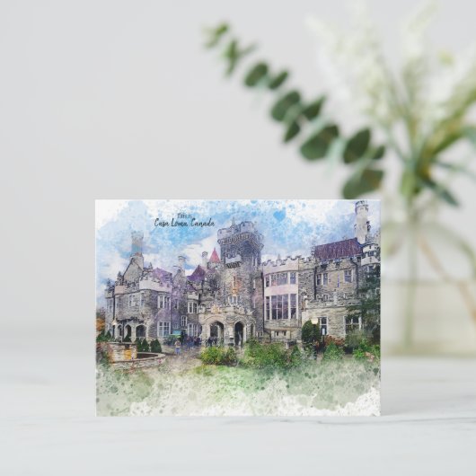 Dit is Casa Loma, Toronto, Canada Briefkaart (Staand voorkant)