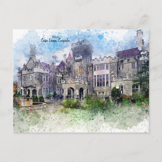 Dit is Casa Loma, Toronto, Canada Briefkaart (Voorkant)