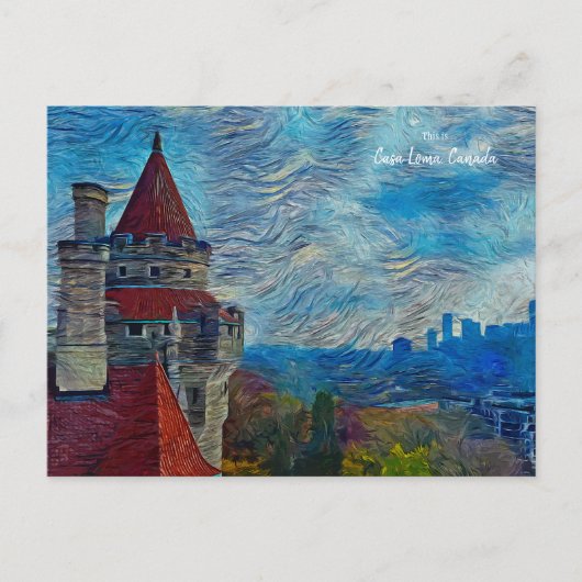 Dit is Casa Loma, Toronto, Canada Briefkaart (Voorkant)