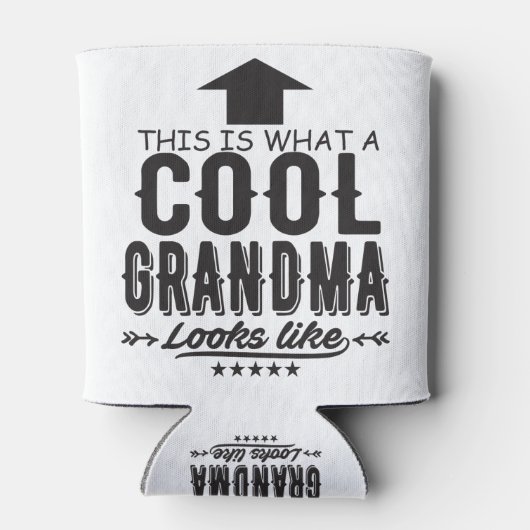 Dit is coole oma lijkt op blikjeskoeler (Achterkant)