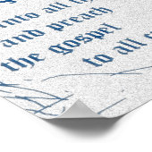 Dit is DaÇade Poster (blauw en zwart, Canvas) (Hoek)