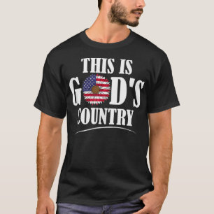 Dit is de Amerikaanse vlag van Gods land op 4 juli T-shirt