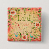 Dit is de Dag Bijbelse Verse Square Button (Voorkant)