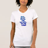 Dit is de Dag Blauwe Tekst T-shirt (Voorkant)