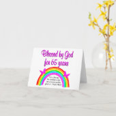 DIT IS DE DAG DAT DE HEER 65 JAAR IS GEWORDEN KAART (Gele Bloem)