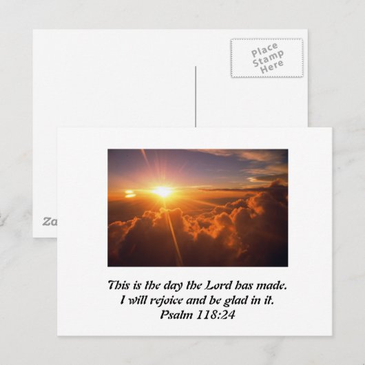 Dit is de dag die de Heer heeft gemaakt Briefkaart (Voorkant / Achterkant)