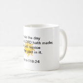 Dit is de dag die de Heer heeft gemaakt Koffiemok (Voorkant rechts)