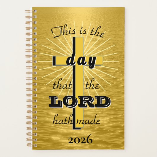 Dit is de dag Goud, 2026 Christelijke Planner (Voorkant)