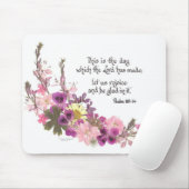 Dit is de dag, psalm 118:24 muismat (Met muis)