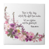 Dit is de dag, psalm 118:24 tegeltje (Voorkant)