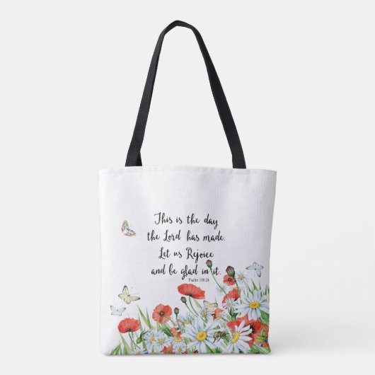 Dit is de Dag van de Heer Tote Bag (Achterkant)
