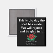 Dit is de dag van de Schrift gotGod316.com Magneet (Voorkant / Achterkant)
