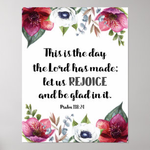 Dit is de dag waarop de Heer Marsala Flowers had g Poster