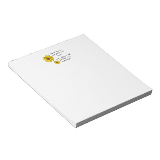 Dit is de Dag Zonnebloem Notitieblok (Schuin)