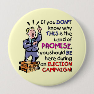 Dit is de deelstaat Beloften Ronde Button 4,0 Cm
