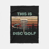 Dit is de Diskgolf Golf-schijf voor buitengebruik Fleece Deken (Voorkant)