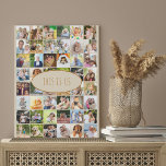 Dit is de Foto Collage Cream van 40 Afbeelding van Imitatie Canvas Print<br><div class="desc">Het malplaatje faux canvas van de foto dat u met maximaal 40 verschillende foto's kunt aanpassen. De tekst wordt letterlijk weergegeven in een stijlvolle lettertypografie en luidt als volgt: "Dit is ons", die u desgewenst kunt bewerken. Het fotomalplaatje is klaar voor u om uw afbeeldingen toe te voegen die links...</div>