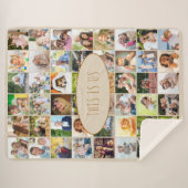 Dit is de Foto Collage  Crème van 40 Afbeelding va Sherpa Deken (Voorkant (horizontaal))