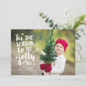 Dit is de fotokaart van de seizoensvakantie feestdagenkaart (Staand voorkant)