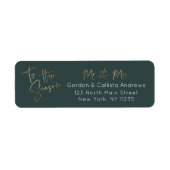 Dit is de Groene Minimale Kerstmis van de Seizoenp Etiket (Voorkant)