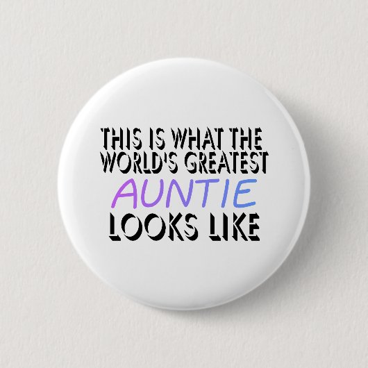 Dit is de grootste tante ter wereld (2) ronde button 5,7 cm (Voorkant)