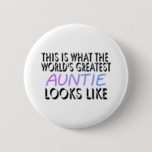 Dit is de grootste tante ter wereld (2) ronde button 5,7 cm