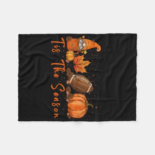 Dit is de Herfst Thanksgivin, die het verzegeltje  Fleece Deken (Voorkant (Horizontaal))