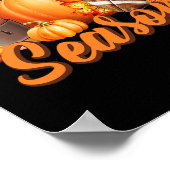 Dit is de Herfst Thanksgivin, die het verzegeltje  Poster (Hoek)