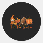 Dit is de Herfst Thanksgivin, die het verzegeltje  Ronde Sticker (Voorkant)