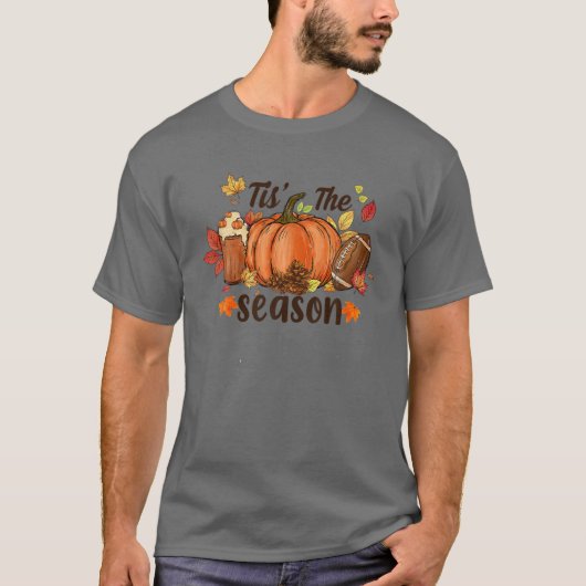 Dit is de Herfst Vibes Game Day F T-shirt (Voorkant)